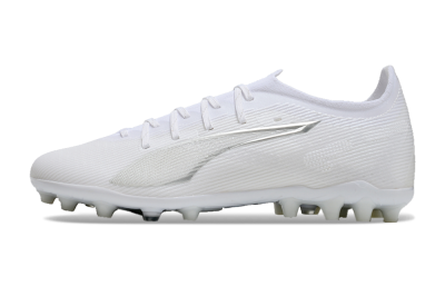 Puma Ultra 5 Ultimate MG Low-Tops Football Boots - White/Silver