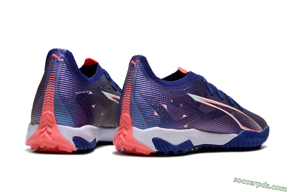 Puma Ultra 5 Ultimate TF Low-Tops Football Shoes - Purple/Red/White 6
