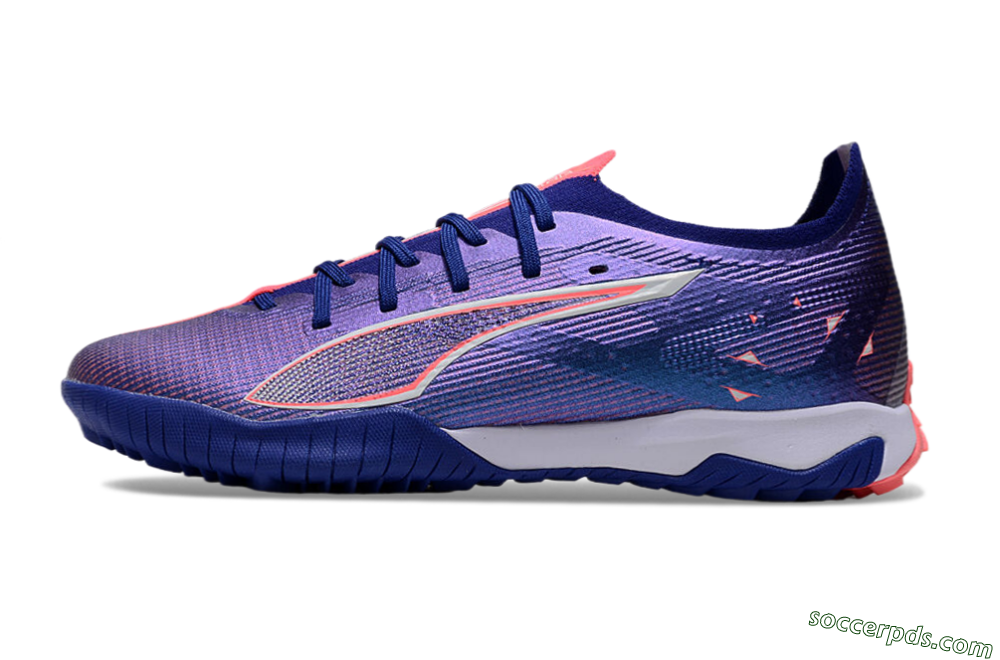Puma Ultra 5 Ultimate TF Low-Tops Football Shoes - Purple/Red/White 2