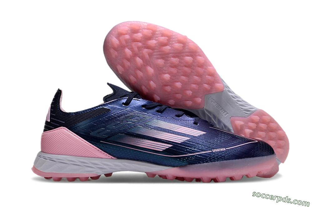 Adidas F50 Elite TF Low-Tops Football Shoes - Blue/Pink/White 1