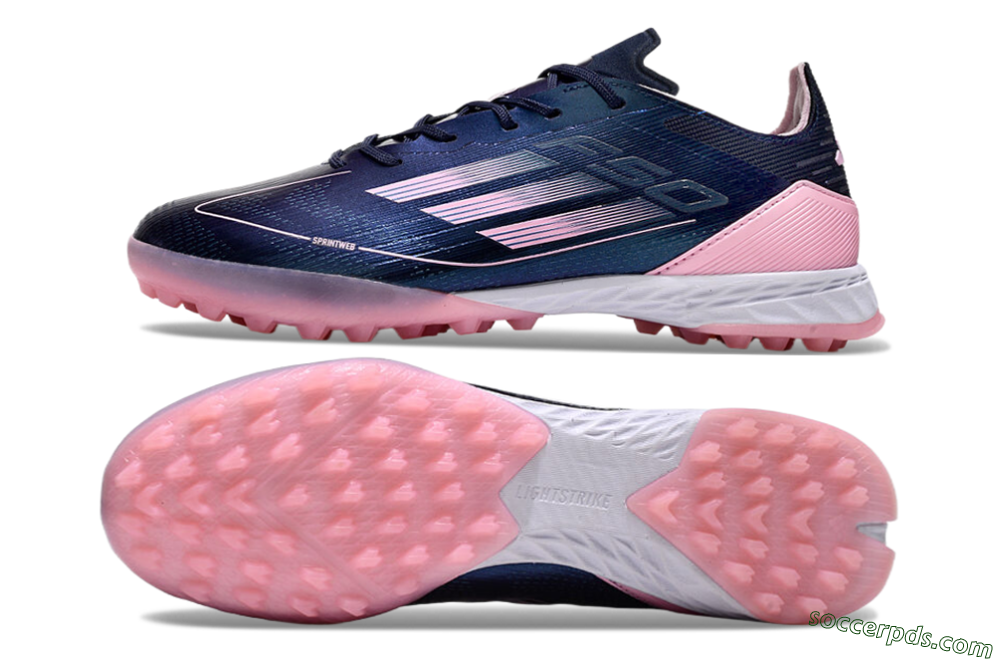 Adidas F50 Elite TF Low-Tops Football Shoes - Blue/Pink/White 0