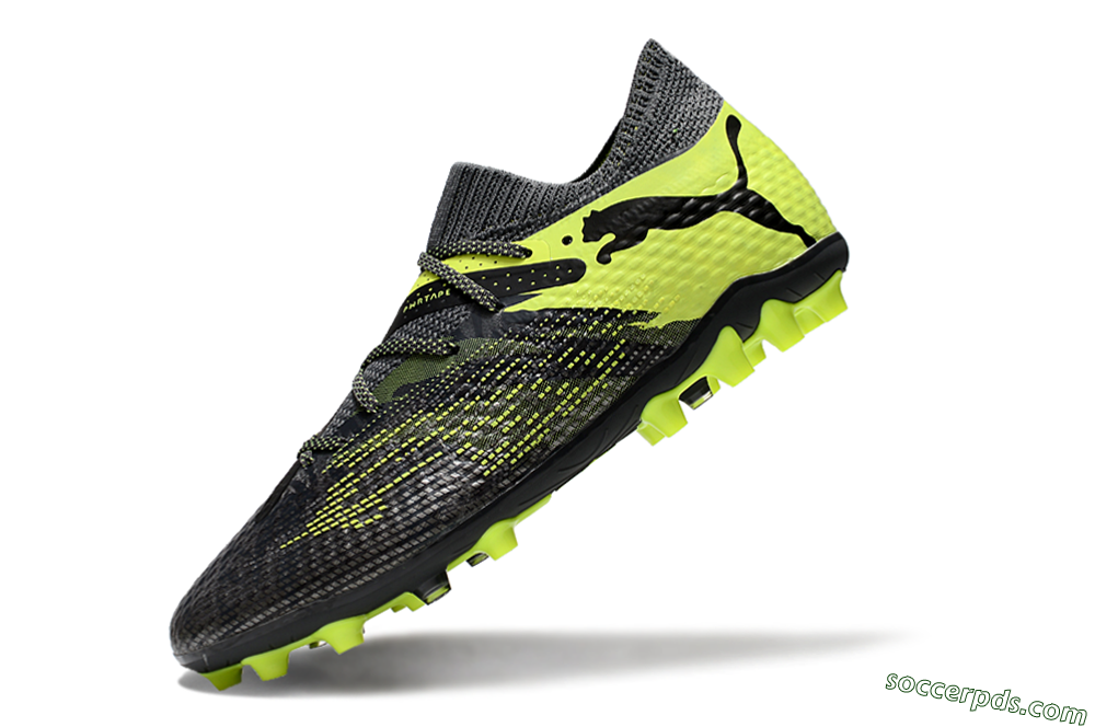 Puma Future Ultimate MG Low-Tops Football Boots - Black/Yellow 5