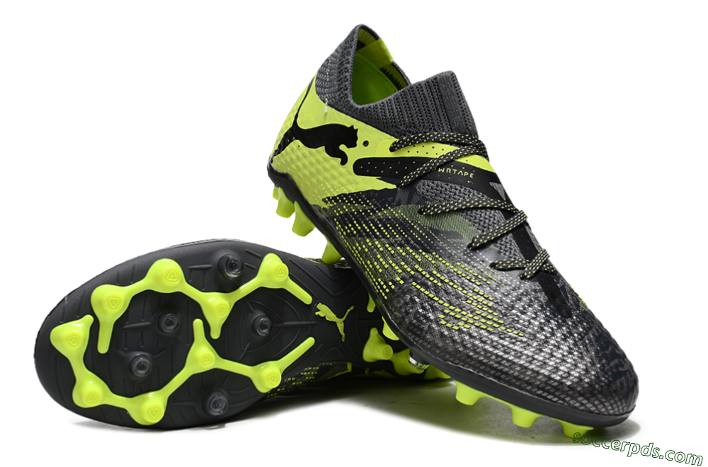 Puma Future Ultimate MG Low-Tops Football Boots - Black/Yellow 3
