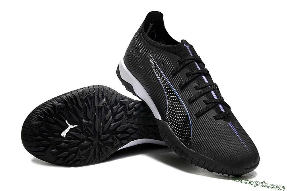 Puma Ultra 5 Ultimate TF Low-Tops Football Shoes - Black/Blue/White 3