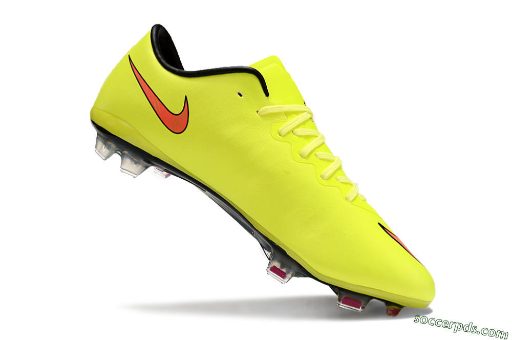 Nike Mercurial Vapor 10 FG Low-Tops Football Boots - Yellow/Black/Red 4