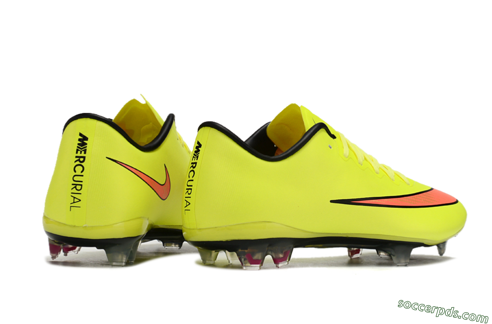 Nike Mercurial Vapor 10 FG Low-Tops Football Boots - Yellow/Black/Red 6