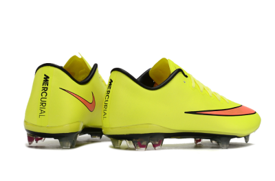 Nike Mercurial Vapor 10 FG Low-Tops Football Boots - Yellow/Black/Red