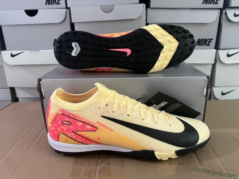 Nike Air Zoom Mercurial Vapor 16 Elit TF Low-Tops Football Shoes - Yellow/Black/Red