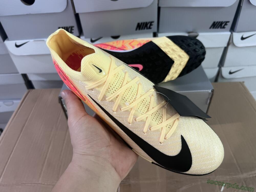 Nike Air Zoom Mercurial Vapor 16 Elit TF Low-Tops Football Shoes - Yellow/Black/Red
