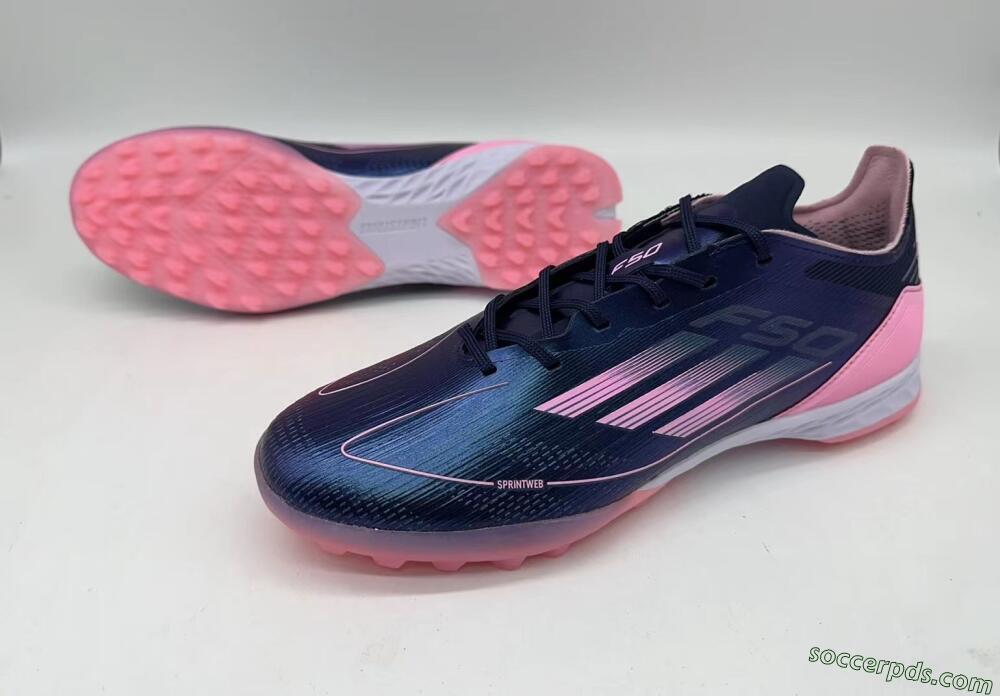 Adidas F50 Elite TF Low-Tops Football Shoes - Blue/Pink/White