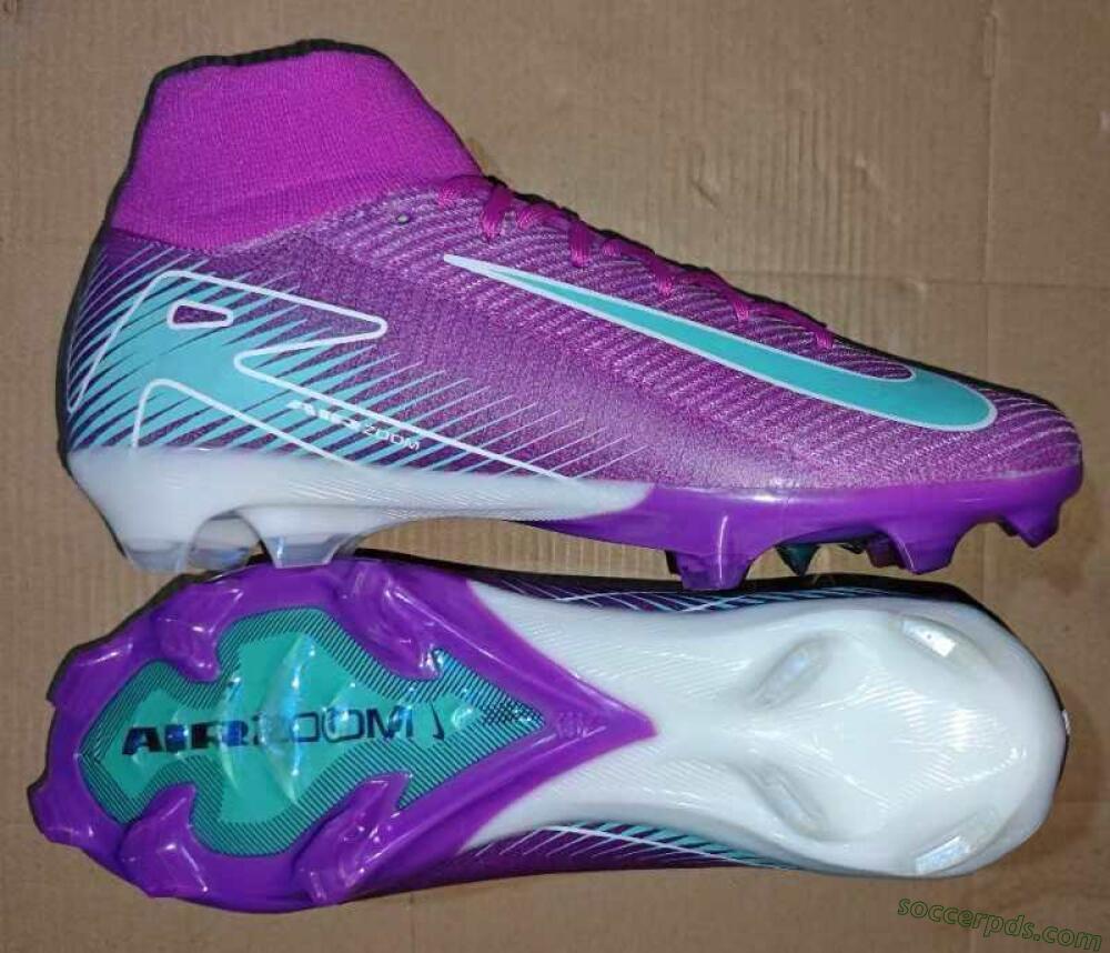 Nike Air Zoom Mercurial Superfly 10 Elite FG High-Tops Football Boots - Purple/Green