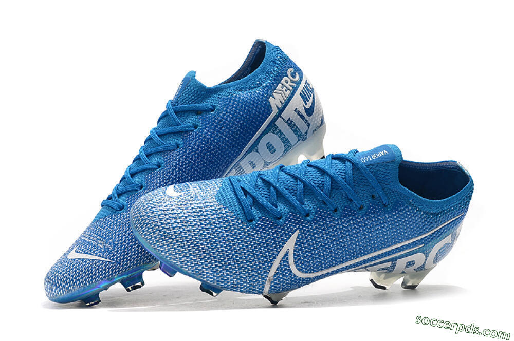 Nike Mercurial Vapor 13 Elite FG Low-Tops Football Boots - Blue/White 6