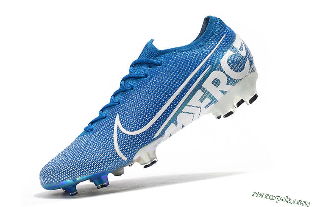 Nike Mercurial Vapor 13 Elite FG Low-Tops Football Boots - Blue/White 8