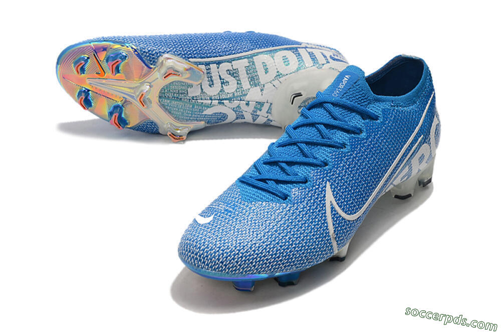 Nike Mercurial Vapor 13 Elite FG Low-Tops Football Boots - Blue/White 3