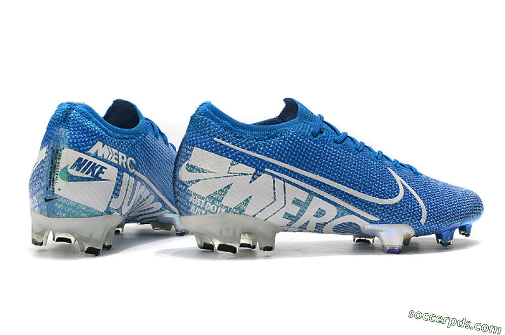 Nike Mercurial Vapor 13 Elite FG Low-Tops Football Boots - Blue/White 9