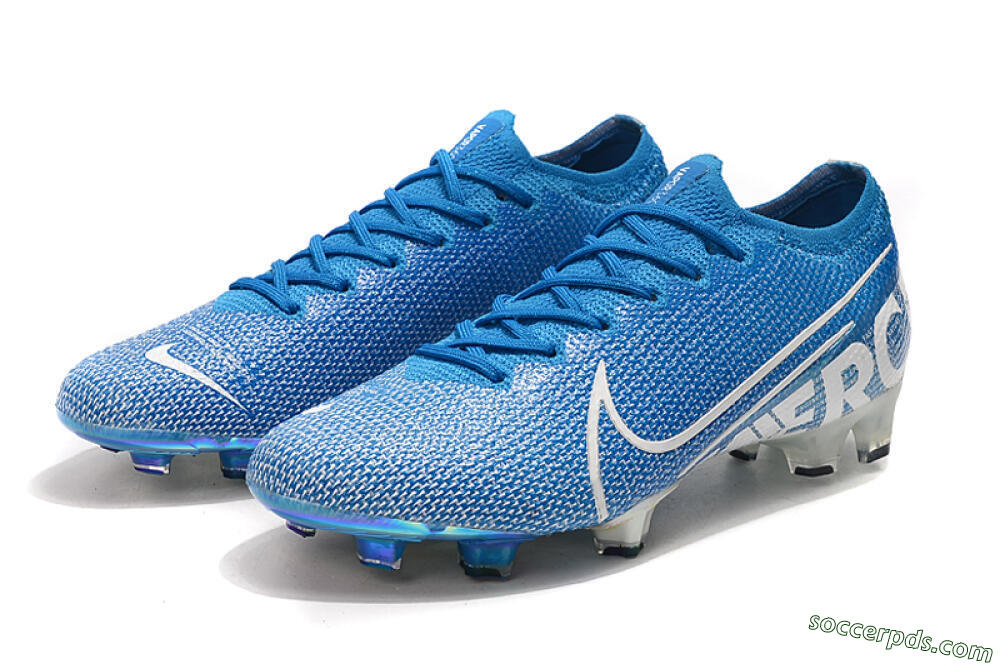 Nike Mercurial Vapor 13 Elite FG Low-Tops Football Boots - Blue/White 5