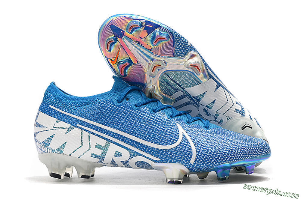 Nike Mercurial Vapor 13 Elite FG Low-Tops Football Boots - Blue/White 1