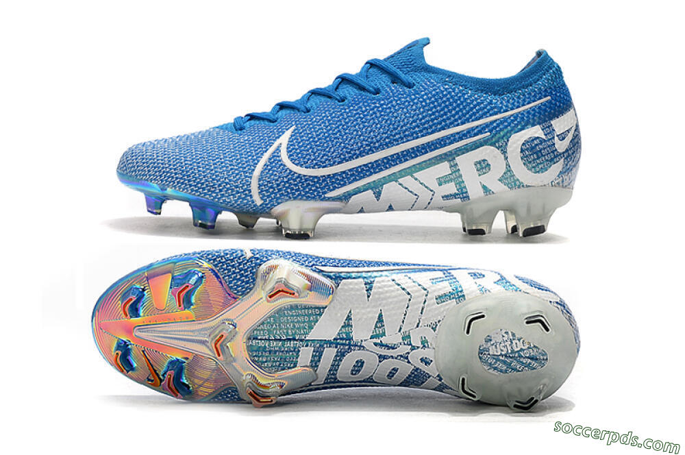 Nike Mercurial Vapor 13 Elite FG Low-Tops Football Boots - Blue/White 0