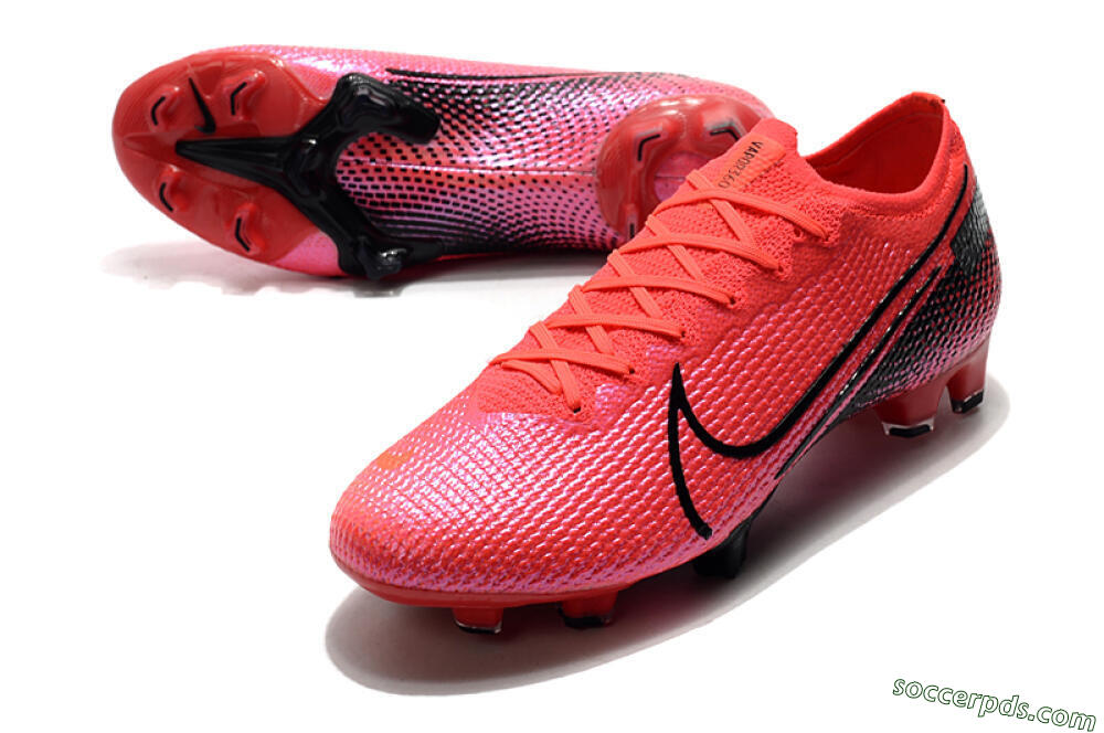 Nike Mercurial Vapor 13 Elite FG Low-Tops Football Boots - Red/Black 3