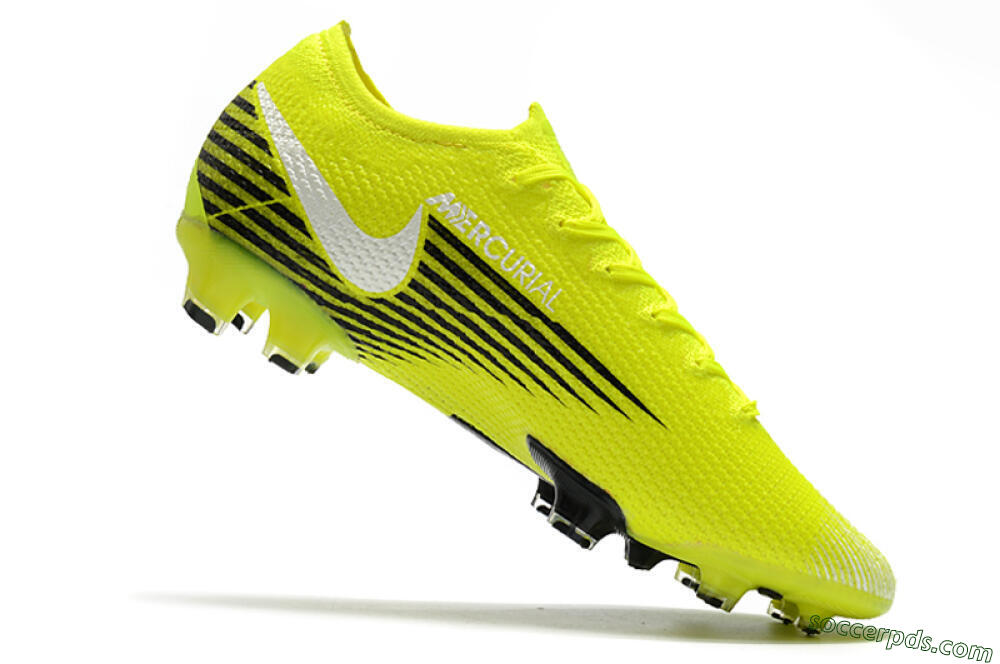 Nike Mercurial Vapor 13 Elite FG Low-Tops Football Boots - Yellow/White/Black 4