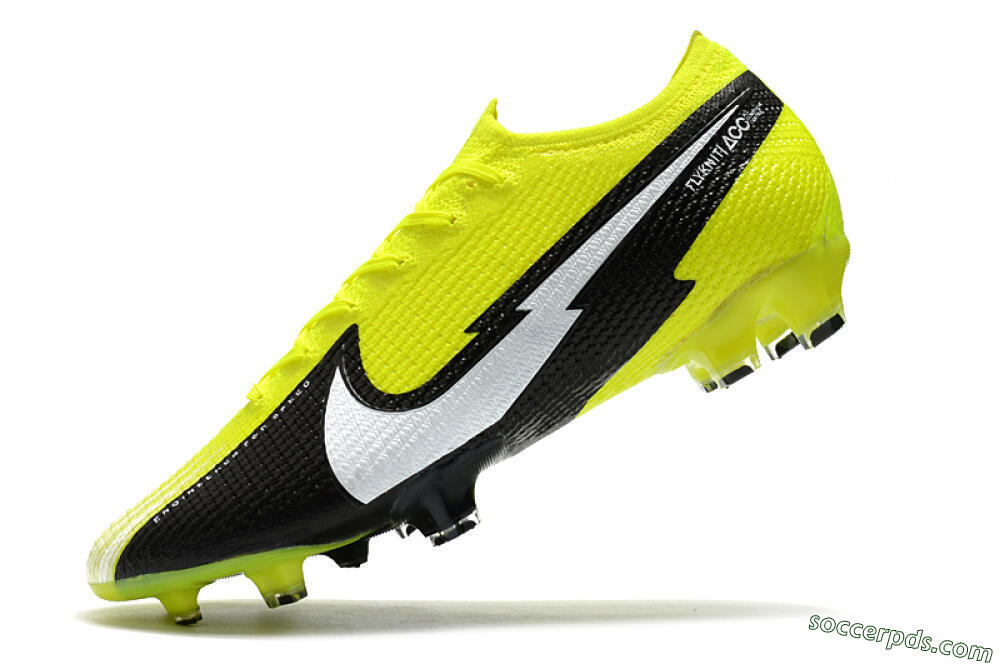 Nike Mercurial Vapor 13 Elite FG Low-Tops Football Boots - Yellow/White/Black 5