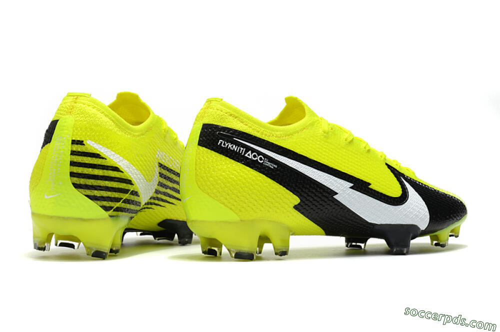 Nike Mercurial Vapor 13 Elite FG Low-Tops Football Boots - Yellow/White/Black 6