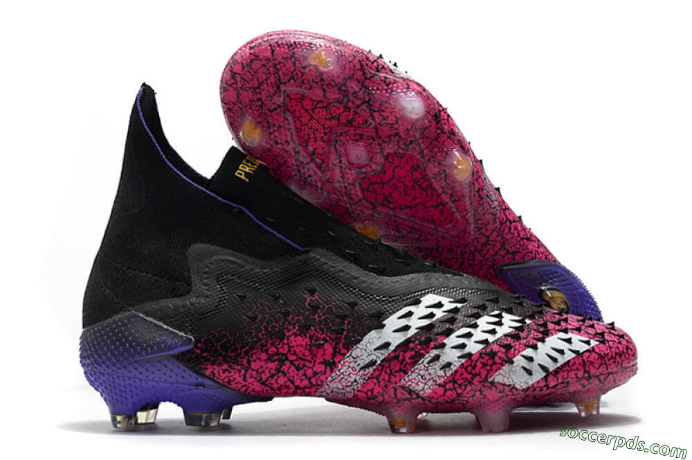 Adidas Predator Freak+ Laceless FG High-Tops Football Boots - Black/White/Red 1