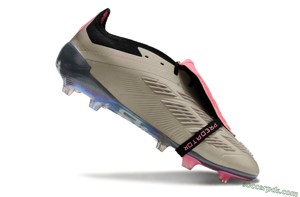 Adidas Predator Elite Foldover Tongue FG Low-Tops Football Boots - Pink/Black/Silver/Gold 4