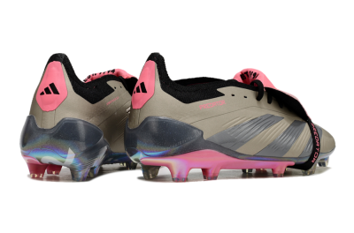 Adidas Predator Elite Foldover Tongue FG Low-Tops Football Boots - Pink/Black/Silver/Gold