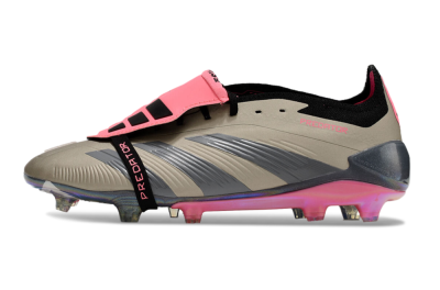 Adidas Predator Elite Foldover Tongue FG Low-Tops Football Boots - Pink/Black/Silver/Gold