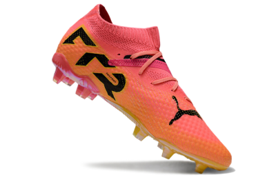 Puma Future Ultimate FG Low-Tops Football Boots - Pink/Yellow/Black