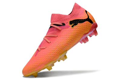 Puma Future Ultimate FG Low-Tops Football Boots - Pink/Yellow/Black