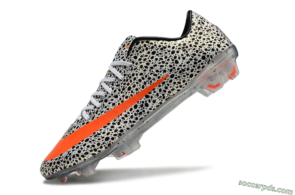 Nike Mercurial Vapor 10 FG Low-Tops Football Boots - Black/White/Red 5