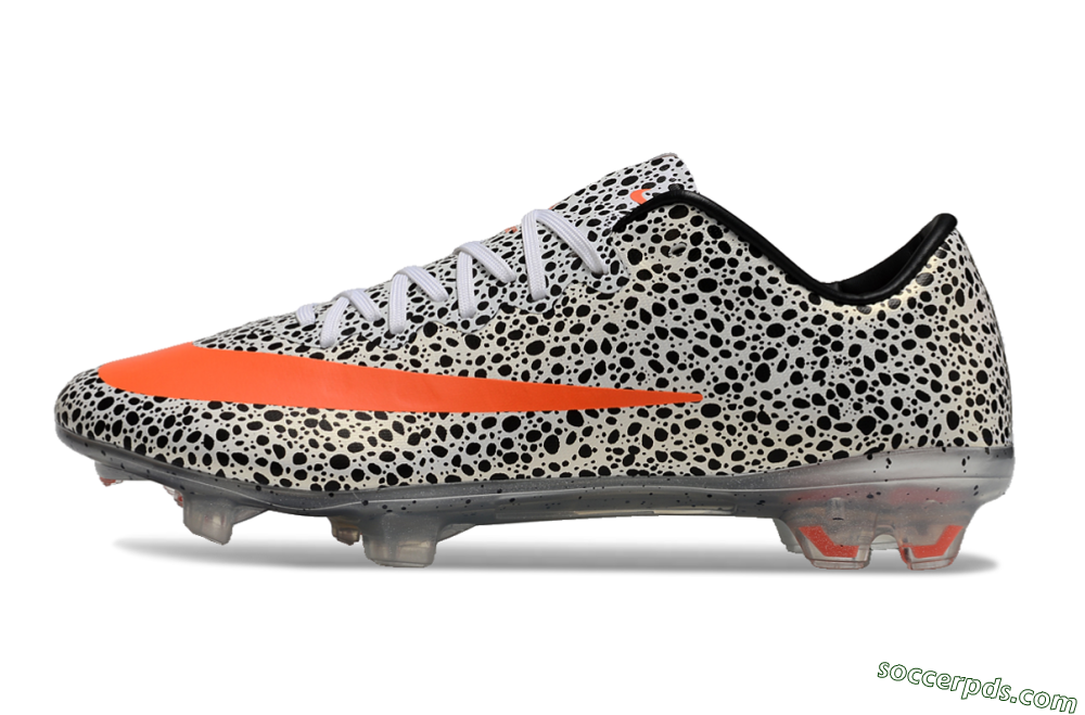 Nike Mercurial Vapor 10 FG Low-Tops Football Boots - Black/White/Red 2