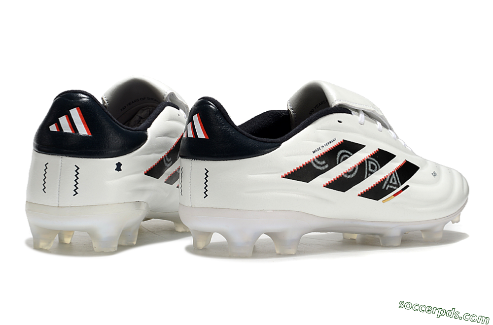 Adidas Copa Pure 2 Elite FG Low-Tops Football Boots - White/Black/Red 6