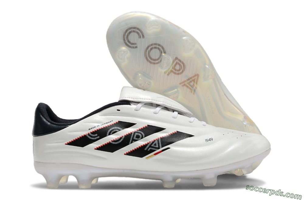 Adidas Copa Pure 2 Elite FG Low-Tops Football Boots - White/Black/Red 1