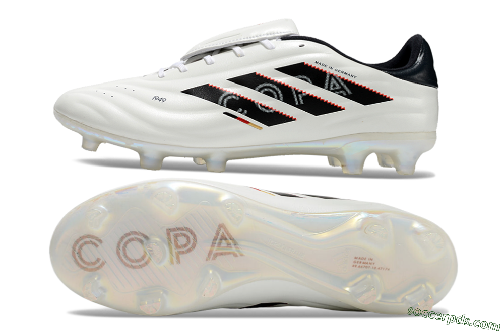 Adidas Copa Pure 2 Elite FG Low-Tops Football Boots - White/Black/Red 0