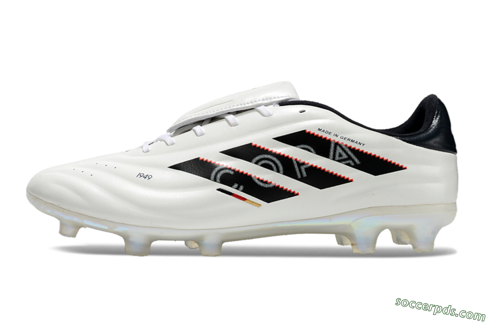 Adidas Copa Pure 2 Elite FG Low-Tops Football Boots - White/Black/Red 2