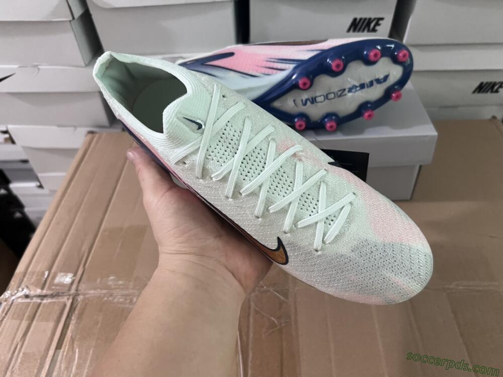 Nike Air Zoom Mercurial Vapor 16 Elite AG Low-Tops Football Boots - Jade/Yellow/Pink/Blue