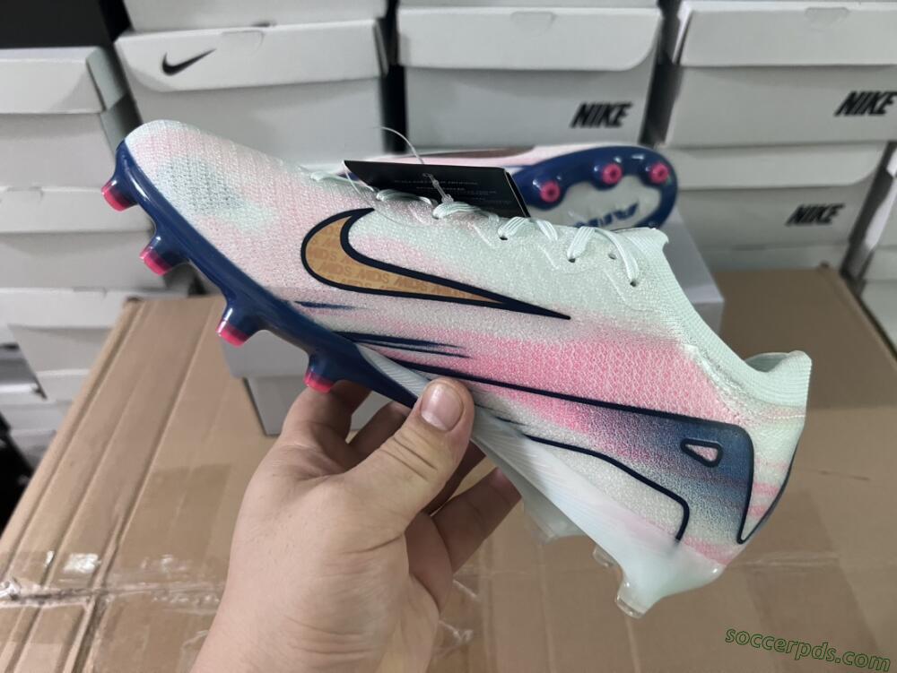 Nike Air Zoom Mercurial Vapor 16 Elite AG Low-Tops Football Boots - Jade/Yellow/Pink/Blue