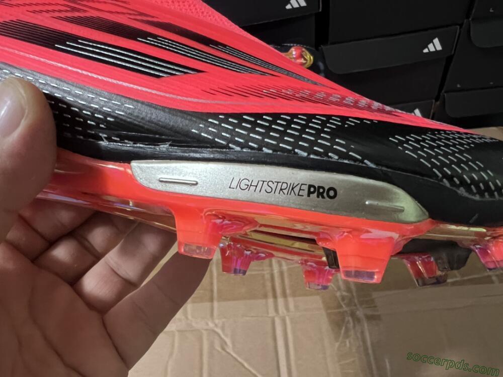 Adidas F50+ Lightstrike Pro Laceless FG Low-Tops Football Boots - Red/Black/Silver