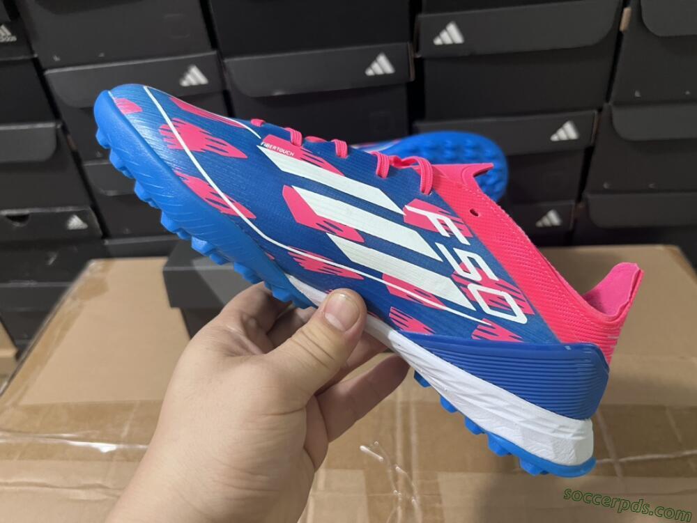 Adidas F50 Elite TF Low-Tops Football Shoes - Blue/Pink/White