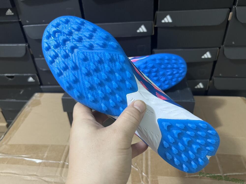 Adidas F50 Elite TF Low-Tops Football Shoes - Blue/Pink/White