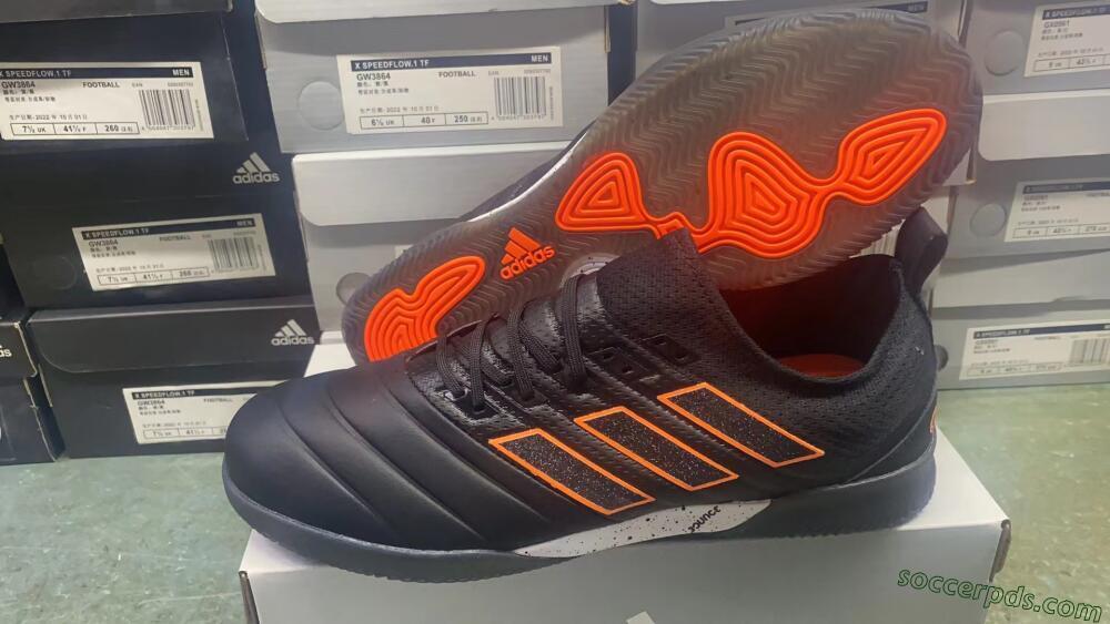 Adidas Copa Tango 20.1 IC Low-Tops Football Shoes - Black/Orange