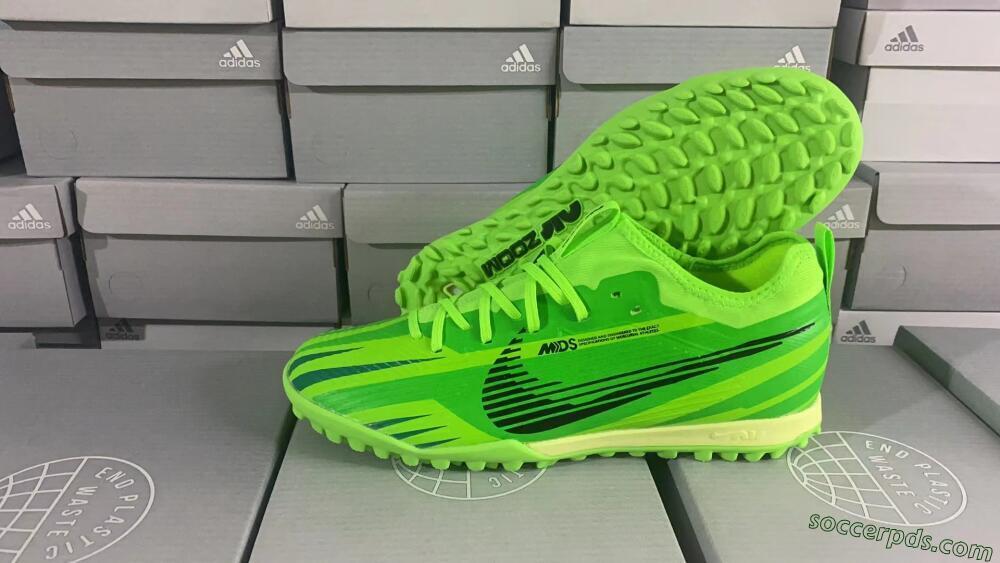 Nike Air Zoom Mercurial Vapor 15 Pro TF Low-Tops Football Shoes - Green/Black/Yellow