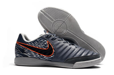 Nike Tiempo Ligera 4 IC Low-Tops Football Shoes - Grey/Red/Black