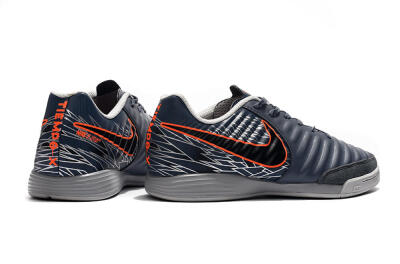 Nike Tiempo Ligera 4 IC Low-Tops Football Shoes - Grey/Red/Black