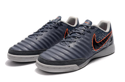Nike Tiempo Ligera 4 IC Low-Tops Football Shoes - Grey/Red/Black