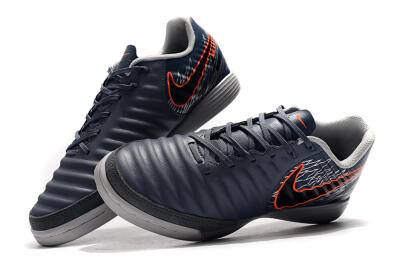 Nike Tiempo Ligera 4 IC Low-Tops Football Shoes - Grey/Red/Black