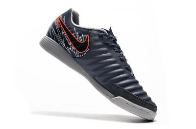Nike Tiempo Ligera 4 IC Low-Tops Football Shoes - Grey/Red/Black